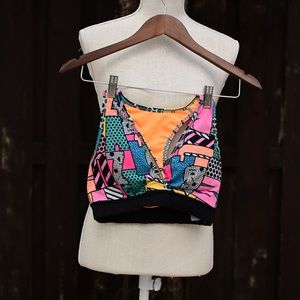 Zumba multicolored sports bra-like new